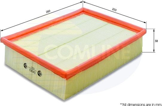 Comline EAF063 - Въздушен филтър vvparts.bg