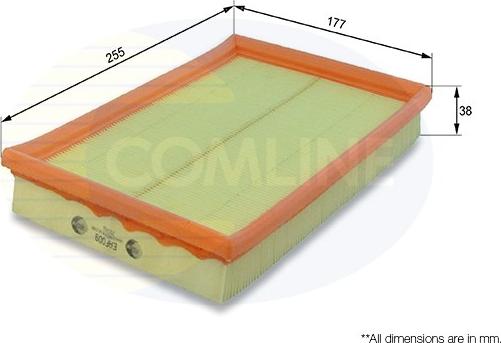 Comline EAF009 - Въздушен филтър vvparts.bg