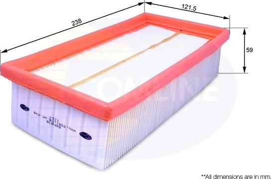 Comline EAF838 - Въздушен филтър vvparts.bg