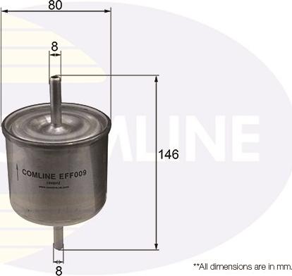 Comline EFF009 - Горивен филтър vvparts.bg