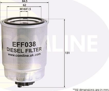 Comline EFF038 - Горивен филтър vvparts.bg