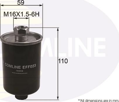 Comline EFF023 - Горивен филтър vvparts.bg