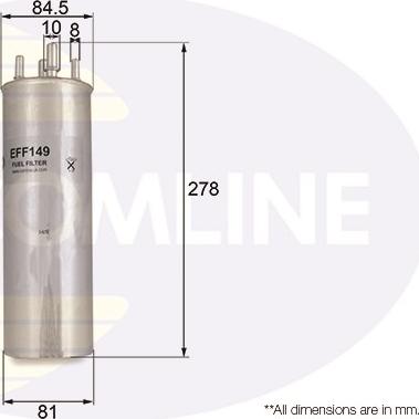 Comline EFF149 - Горивен филтър vvparts.bg