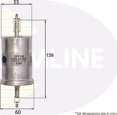 Comline EFF150 - Горивен филтър vvparts.bg