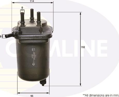 Comline EFF164 - Горивен филтър vvparts.bg