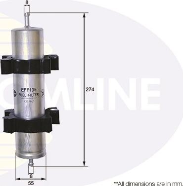 Comline EFF135 - Горивен филтър vvparts.bg