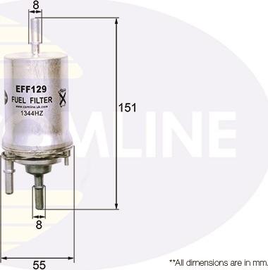 Comline EFF129 - Горивен филтър vvparts.bg