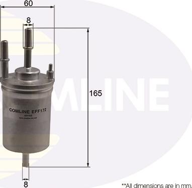 Comline EFF172 - Горивен филтър vvparts.bg