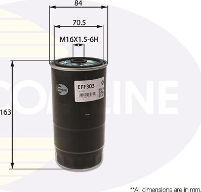 Comline EFF303 - Горивен филтър vvparts.bg