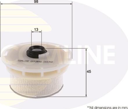 Comline EFF289D - Горивен филтър vvparts.bg