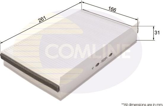 Comline EKF150 - Филтър купе (поленов филтър) vvparts.bg