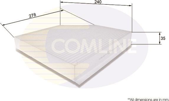 Comline EKF106 - Филтър купе (поленов филтър) vvparts.bg