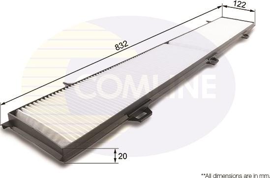 Comline EKF107 - Филтър купе (поленов филтър) vvparts.bg