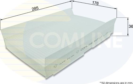 Comline EKF117 - Филтър купе (поленов филтър) vvparts.bg