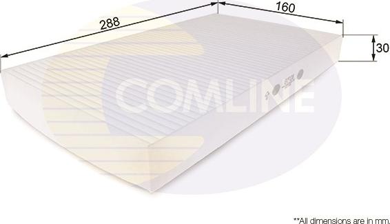 Comline EKF120 - Филтър купе (поленов филтър) vvparts.bg