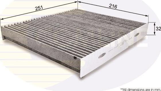 Comline EKF122A - Филтър купе (поленов филтър) vvparts.bg