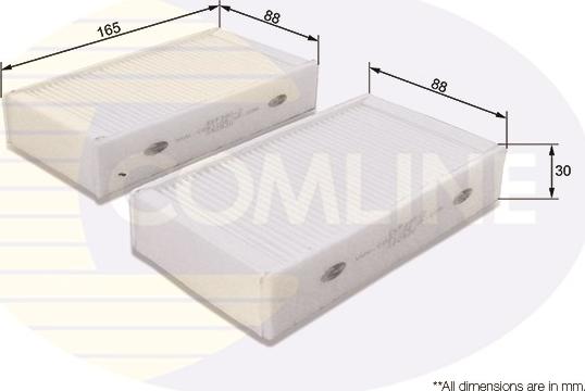 Comline EKF390-2 - Филтър купе (поленов филтър) vvparts.bg