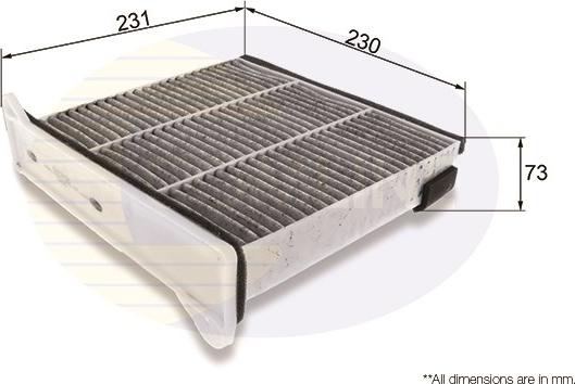 Comline EKF349A - Филтър купе (поленов филтър) vvparts.bg