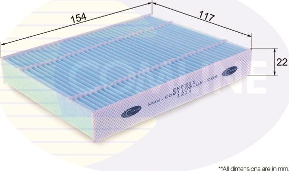 Comline EKF311 - Филтър купе (поленов филтър) vvparts.bg