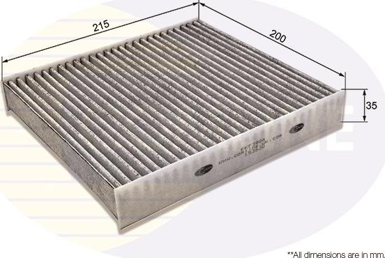 Comline EKF380A - Филтър купе (поленов филтър) vvparts.bg