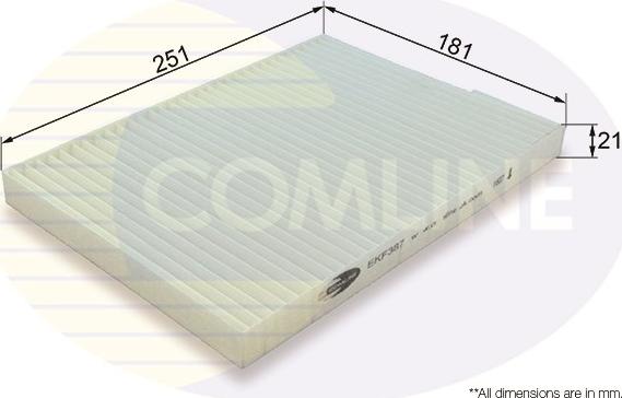 Comline EKF387 - Филтър купе (поленов филтър) vvparts.bg