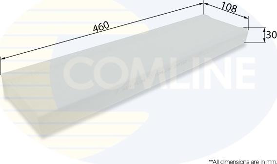 Comline EKF252 - Филтър купе (поленов филтър) vvparts.bg