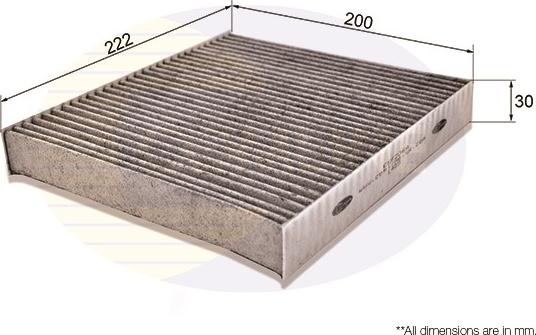 Comline EKF206A - Филтър купе (поленов филтър) vvparts.bg