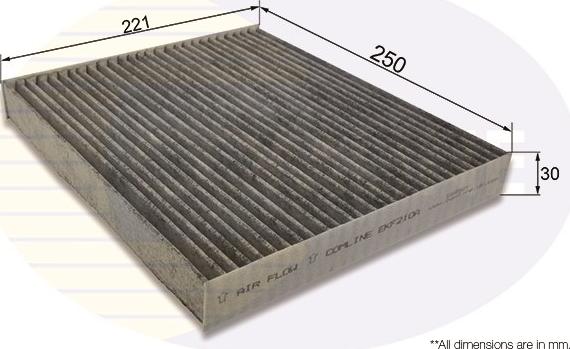 Comline EKF210A - Филтър купе (поленов филтър) vvparts.bg