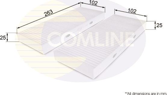 Comline EKF221 - Филтър купе (поленов филтър) vvparts.bg