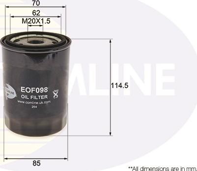 Comline EOF098 - Маслен филтър vvparts.bg