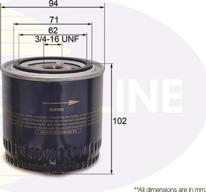 Comline EOF065 - Маслен филтър vvparts.bg