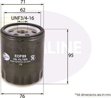 Comline EOF089 - Маслен филтър vvparts.bg