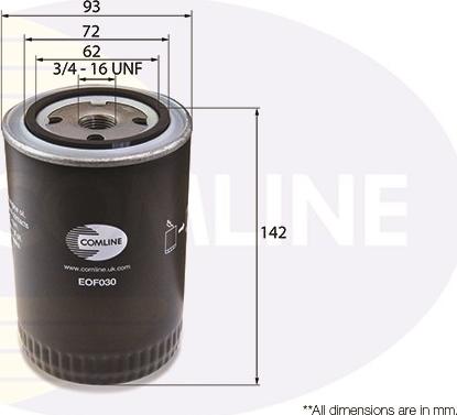 Comline EOF030 - Маслен филтър vvparts.bg