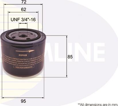 Comline EOF028 - Маслен филтър vvparts.bg