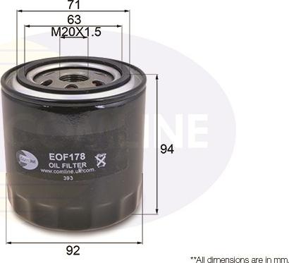 Comline EOF178 - Маслен филтър vvparts.bg