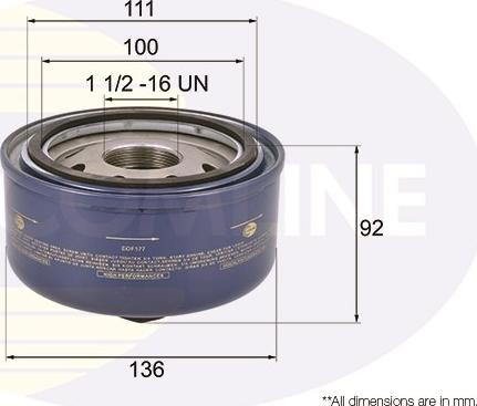 Comline EOF177 - Маслен филтър vvparts.bg