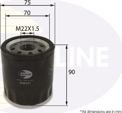 Comline EOF317 - Маслен филтър vvparts.bg