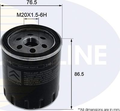 Comline EOF325 - Маслен филтър vvparts.bg