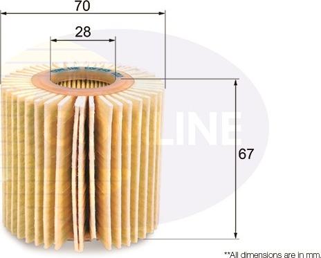 Comline EOF245 - Маслен филтър vvparts.bg