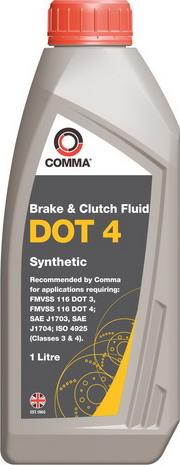 Comma DOT 4 SYNT. 1L - Спирачна течност vvparts.bg