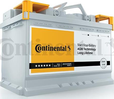 Continental 2800012016280 - Стартов акумулатор vvparts.bg