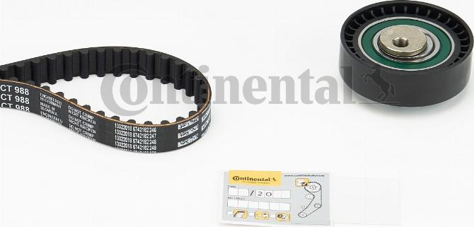 Continental CT988K3 - Комплект ангренажен ремък vvparts.bg