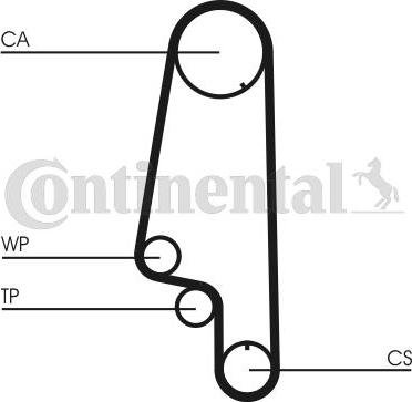 CONTITECH CT 847 K1 - Комплект ангренажен ремък vvparts.bg