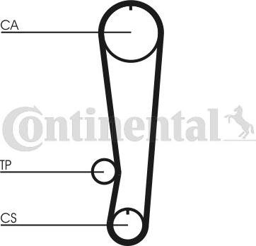 CONTITECH CT 808 - Ангренажен ремък vvparts.bg