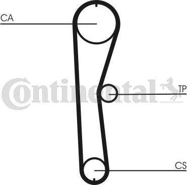 CONTITECH CT824K1 - Комплект ангренажен ремък vvparts.bg