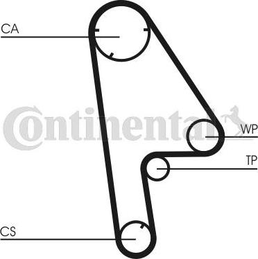 CONTITECH CT763K1 - Комплект ангренажен ремък vvparts.bg