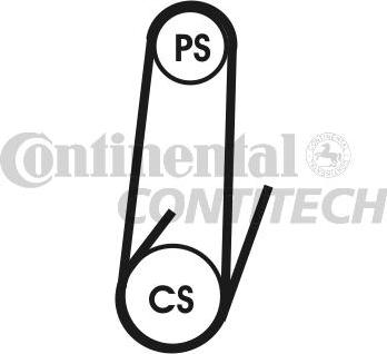 CONTINENTAL CTAM BR 4PK1102 ELAST - Пистов ремък vvparts.bg