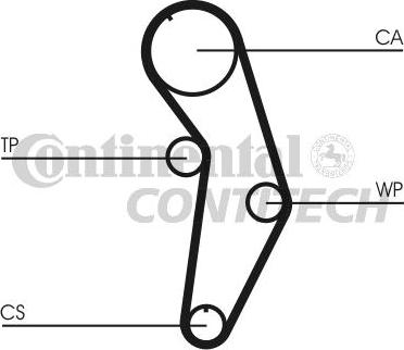 CONTINENTAL CTAM BR CT908K1 - Комплект ангренажен ремък vvparts.bg