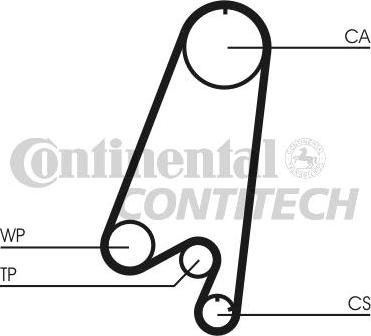 CONTINENTAL CTAM BR CT910K1 - Комплект ангренажен ремък vvparts.bg