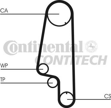 CONTINENTAL CTAM BR CT846K1 - Комплект ангренажен ремък vvparts.bg